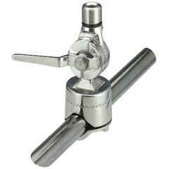 Ratchet Rail Mount, antenna mounting, Shakespeare antennas, cable management, stainless steel, 1"-14 thread