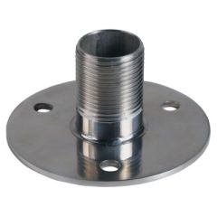 Stainless Steel Low Profile Flange Mount, Antenna Mount Fixed SS, Shakespeare Antennas, Heavy-Duty Mount, Low Profile Design, Stainless Steel Construction, Standard 1"-14 Threads, GPS Antennas, Marine TV Antennas, Secure Platform, Optimal Signal Reception
