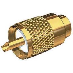Shakespeare PL259G VHF Radio Connector, gold plated brass connector