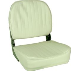 Springfield 1040629 Economy Folding Seat, White, boat seat, durable upholstery