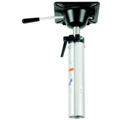 Springfield Plug-In 2-3/8" Power-Rise Locking Air-Ride Pedestal, boat seating, adjustable height, locking technology, durable design, ABYC Code B compliant, versatile compatibility, 5-year warranty, boating comfort, safety solution