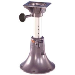 Springfield Belle Adjustable Pedestal, Powder Coat Finish, Anodized Aluminum, Swivel Feature, Boat Enthusiast, Height Range, Stability, Durability, Comfort, Visibility, 360º Rotation, Quality, Safety, ABYC Code B, Anodized Finish, Water Resistance, Wear a