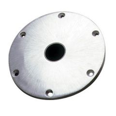Springfield Spring-Lock Base, Aluminum Construction, Locking Latch, Round Shape, Stability, Durability, Reliability, Safety, Push Lever Activation, Easy Storage, Customization, Spring-Lock Post Compatibility, Clip-Lock Post Compatibility, Versatile Base, 