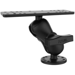 Ram 1.5" Ball Mount, Short Double Socket Arms, Electronic devices, Marine GPS, CB Radio, Ham Radio, Gimbal Bracket, Mounting solution, Powder-coated aluminum, Reliable, Secure fit, Compatibility, Flexible positioning, Durable construction, Tech-savvy, Ult