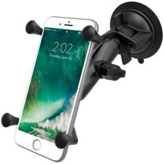RAM Twist Lock Suction Cup Mount, Universal X-Grip® Cell/iPhone Cradle, vehicle phone mount, glass suction cup, X-Grip® cradle, handheld devices, device tether, outdoor activities, Ram mounts, phone security, convenience, sleek design