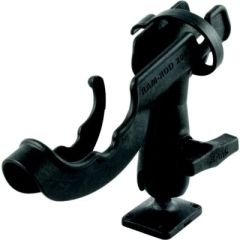 RAM-ROD™ 2007 Fishing Rod Holder, Rectangle Flat Surface Base, kayak anglers, adjustability, innovative design, RAM patented 1.5" ball, infinite rotation, precise fine-tuning, stable foundation, durable construction, Ram mounts, fishing expedition, conven