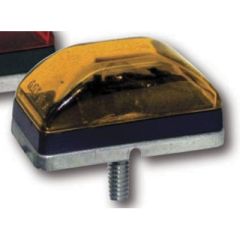Anderson Clearance/Side Marker Light, Amber lens, Sonic welded stud mount, vehicle safety, vehicle style, automotive lighting, Amber hue, electrical connection, mounting stud, vehicle appearance, vehicle upgrade, stud mount design, vehicle exterior, vehic