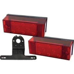 Anderson LED Over 80" Wide Rear Trailer Light Kit, submersible rear lighting, DOT requirements, LED tail lights, license bracket, mounting hardware, installation instructions, front clearance lights, side marker lights, reflectors, identification lights, 