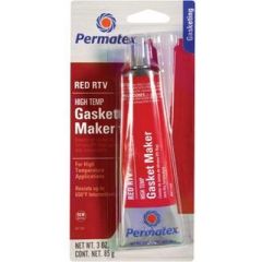Permatex PTX26BR Hi-Temp Red RTV Gasket Maker, Automotive Sealing