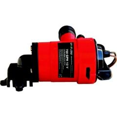 750 GPH Low Boy Bilge Pump, 12V, Johnson Pump/Mayfair, Dura-Port fittings, water-cooled motor, 3-year warranty, ABYC compliance