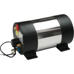 Johnson Pump Aquah Stainless Steel Marine Water Heater, 1200W 120V NPT, marine water heating, durable, reliable, adjustable thermostat, 6 gallons, compact design, dual heating capabilities, AISI 304 stainless steel, electrical heating, indirect heating, m