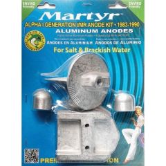 Mercruiser Alpha I Gen I Anode Kit, Magnesium, Trim Tab, Gimbal Housing, Corrosion Protection, Boat Maintenance, Saltwater Environment, Martyr Anodes