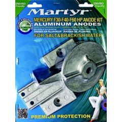 Martyr Aluminum Anode Kit, Mercury F30-F40-F60HP Engines, Boat Protection, Corrosion Prevention, Marine Enthusiasts, Galvanic Corrosion, Engine Protection, Long-lasting Performance, Easy Installation, Hassle-free Maintenance, Reliable Quality