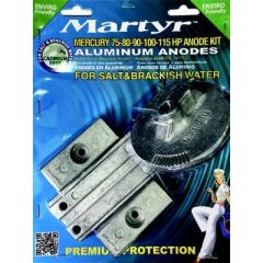 Martyr Aluminum Anode Kit, Mercury 75-115HP Engines, Boat Anode Kit, Saltwater Protection, High-Grade Aluminum, Engine Lifespan, Easy Installation, Marine Environment, Corrosion Resistance, Engine Protection, Martyr Anodes, Reliable Performance