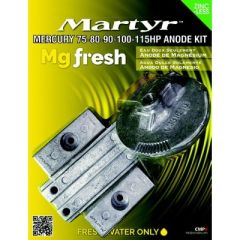 Martyr Magnesium Anode Kit, Mercury 75-115HP Engines