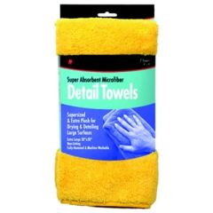 Buffalo Microfiber Detail Towels, Yellow, Buffalo rags