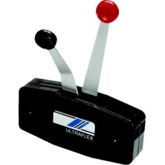 Single Function Dual Lever Side Mount Control, Black, Uflex, Merc Gen I cables, K23 connection kit, K24 connection kit, K25 kit, C2 cables, C8 MACHzero cables, 33C cables