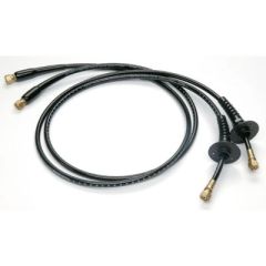 UFLEX Hydraulic OB-BHBR Hose Kit, Pre-Crimped Brass Fittings, Bulkhead Fittings, Bend Restrictors, Helm Cylinder Connection, Inline Bulkhead, Water-Resistant, Uflex Teleflex Compatibility, 1500 PSI Rating, Two Hoses Kit, Uflex Durability, 26' Length