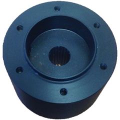 Splined Hub, Steering Wheel Hub, Uflex, boat, marine, steering system, connection, installation, precision, durability, performance, reliability, upgrade, seamless, secure, tapered hub, splined shaft, removable hub, steering wheel, Nisida, Spargi, Santori