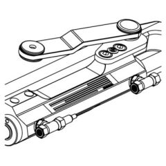 Uflex UC130SVS2P Silversteer, Front Mount Hydraulic Port Steering Cylinder