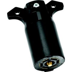 Tow Ready 118021 7-Way Flat Pin Connector, Trailer Side, RV Blade Style, Premium Plastic Material, Easy Installation, Durable, Reliable