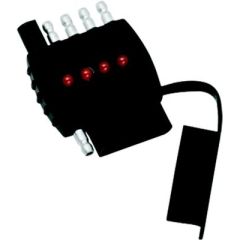 Tow Ready 20115 5-Flat Car End Tester, LED Display, Dust Cap, Running Light Circuits, Turn Signal Testing, Automotive Accessories, Electrical System Testing, Fulton/Wesbar, Long-lasting Performance, Reliable Tool