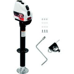 Bulldog 500200 Black, 4,000 lb Capacity Powered A-Frame Trailer Jack, White Case, LED Light, Emergency Manual Override, 5-Year Warranty, Fulton/wesbar (cequent)
