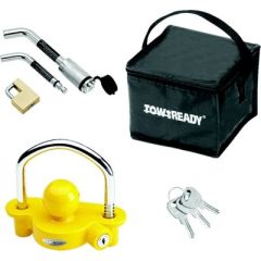 Tow Ready 63256 Keyed Alike Trailer Lock Set, Universal Coupler Lock, Dual Bent Pin Lock, Trailer security, Cargo protection, Keyed Alike, Trailer hitch, Trailer accessories, Secure transportation, Key organization, Reliable performance, Durable materials