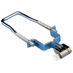 Fulton ETCHL 0700 Spare Trailer Tire Carrier, Bracket & HLO Lock, durable zinc-plated construction, versatile fit for 8" to 15" wheels, 4 or 5 lug nuts, easy installation, high-quality product, secure spare tire mounting.
