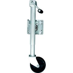Attwood Fold Up Trailer Jack, 1000 lb., zinc-plated steel tubing, sidewind handle, polypropylene wheel, corrosion-resistant, durable, efficient, reliable, convenient, maneuverability, Attwood Marine, quality, upgrade, adventures.