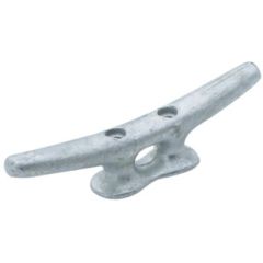 Cast Iron, Galvanized, Dock Cleat, Boat, Watercraft, Attwood Marine, 8", Rust Resistance, Corrosion Resistance, Reliable Performance, Commercial Use, Recreational Use, Fastening, Tight Grip, Fastener Quantity, 3/8", Rough Waters, Dimensions, Easy Installa