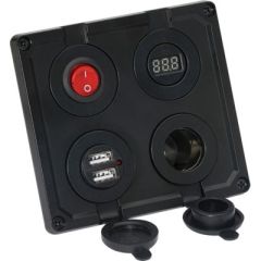 Attwood 142646 12V Adapter, Dual USB Ports