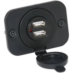 Attwood 142686 Dual USB Adapter, marine equipment