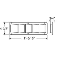 Louver Vent Stainless Steel, VENT-LOUVER SS