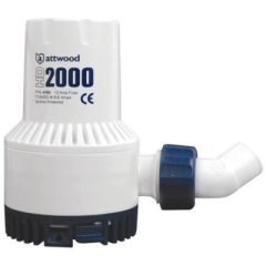 Attwood Heavy Duty Bilge Pump, 2000 GPH, PUMP-HD, 12V, marine products, durability, efficiency, stainless steel, corrosion resistance, chemical resistance, compact design, easy installation, 3-year warranty, reliability, longevity.