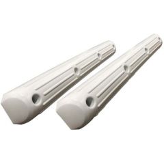 Attwood 935371 Softside Dock Fender, White, Boat Protection, Dock Shielding