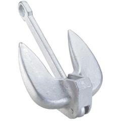 Attwood Navy Anchor, 20 lbs., durable anchor, boating enthusiast, high-quality iron casting, aluminum-painted finish, corrosion protection, 20 pounds anchor, secure grip, sand and mud, fishing, leisurely cruise, reliable companion, exceptional holding pow