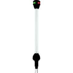Attwood LightArmor Bi-Color LED Navigation Pole Light, 10" Straight, Marine Lighting, LED Technology