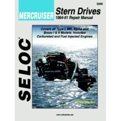 Seloc Marine Manual, Mercruiser Stern Drive, Gas & Sterndrive Bravo, Marine Engine Maintenance, Seloc Publishing, Mercruiser Type, 1964-1991, User-Friendly, Step-by-Step, Illustrated Procedures, Engine Manufacturers, Certified Manual, Marine Powerplants, 