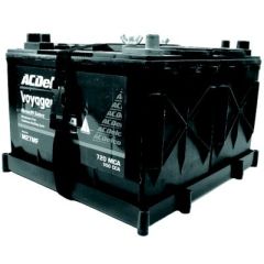 T-H Marine Dual Battery Holder Tray, Plastic Buckle