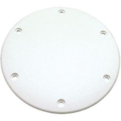T-H Marine Designer Series Screw Down Deck Plate, Polar White, marine needs, boat enthusiast, non-corrosive poly material, secure fit, textured top, non-slip surface, polar white color, sophisticated vessel, outer diameter, convenient access, durable cons