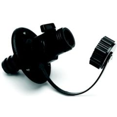 Wash Down Ftg w/Shut Off Valve, T-h marine