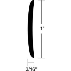 Taco A510106TAL12D, Alum Rub Rail