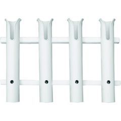 Polyethylene 4-Rod Rack, White, fishing rods, marine environments