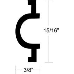 Taco V120317BKA501, Flexible Vinyl Insert