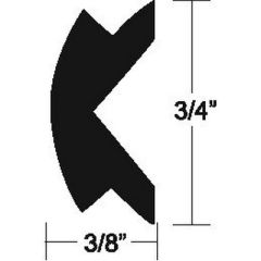 Taco V124155BKA501, Flexible Vinyl Insert