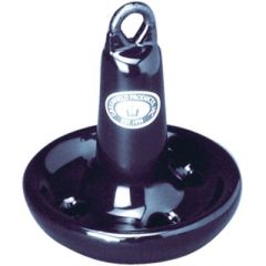Greenfield Cast Iron Mushroom Anchor, PVC Coated, fishing enthusiasts, boat owners, precision design, PVC coating, corrosion protection, wide area mushroom cup, drainage holes, holding power, rough waters, boats up to 16 feet, 15 lb anchor, compact build,
