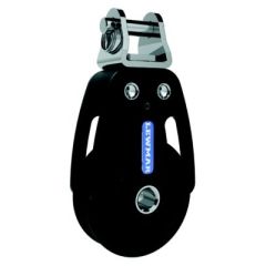 Lewmar 50MM HTX Block, Single Toggle Head, Black, 3/8" (10mm) Line, sailing needs, line technology, aluminum side cheeks, plain bearing, delrin ball bearings, swivel head locking mechanism, working load limit, sailing experience, new heights