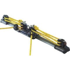 Size 1 Mainsheet Traveler System, sailing needs, Mainsheet Car, Shackle, Double Control Line Sheaves, Cleats, Becket, End Stop, Sliding Bolt Track, boats up to 36', working load limit, Lewmar, exceptional performance, durability, upgrade sailing experienc