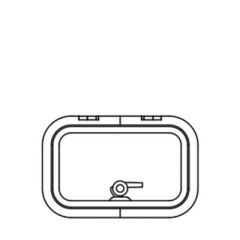 Lewmar Low Profile Rectangular Hatch, Size 20, powerboats, sailboats, ventilation, durability, marine conditions, aesthetics, functionality, corrosion resistance, modern styling